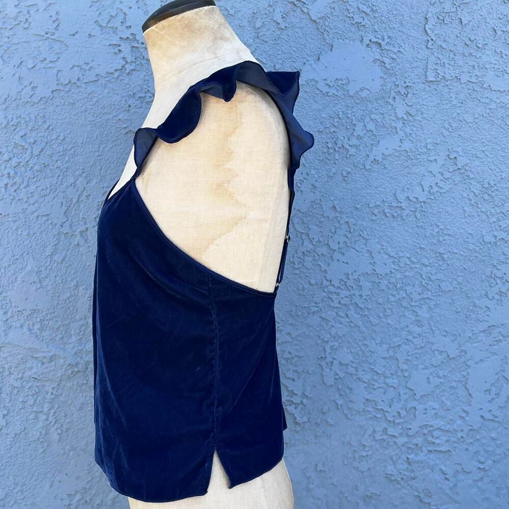 Victoria's Secret Blue Velvet Camisole XS Tank top Sexy - Picture 3 of 8